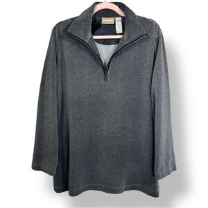 4/$20 Liz Claiborne Lizwear Satin-Trim Split Neck Pullover – Size XL